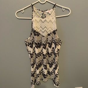 Candies Large Lace Front Tank Top